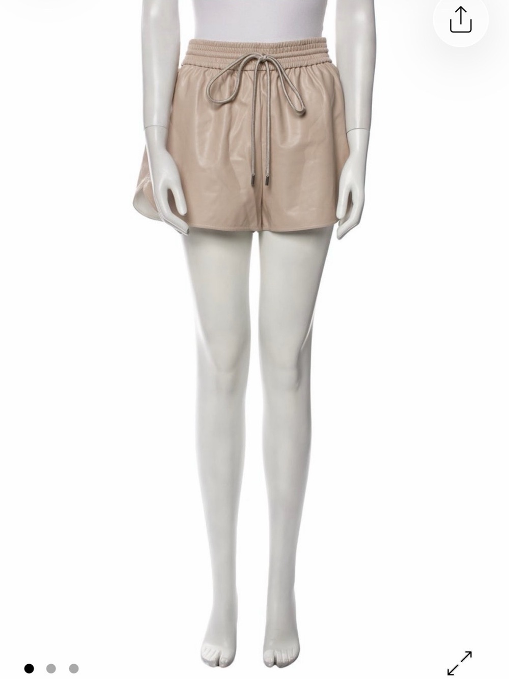 ALC Vegan Leather Drawstring Shorts